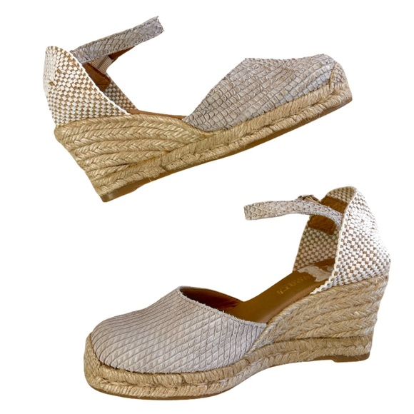 Paseart Ankle Strap Espadrille Wedge Sandals - Picture 2 of 14
